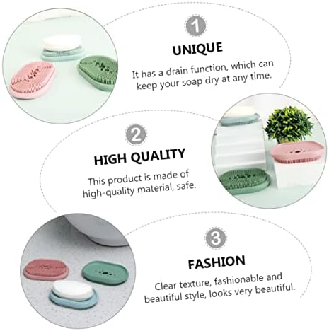 LIFKOME Draining Soap Tray with Silicone Holder