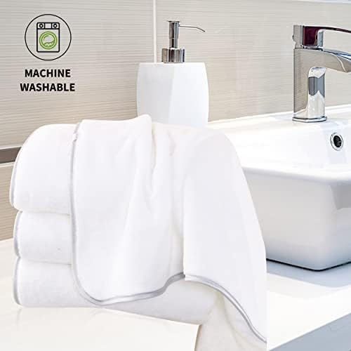 Cosy Family 4 Pack Microfiber Bath Towels - Ultra Soft Quick Drying Lightweight