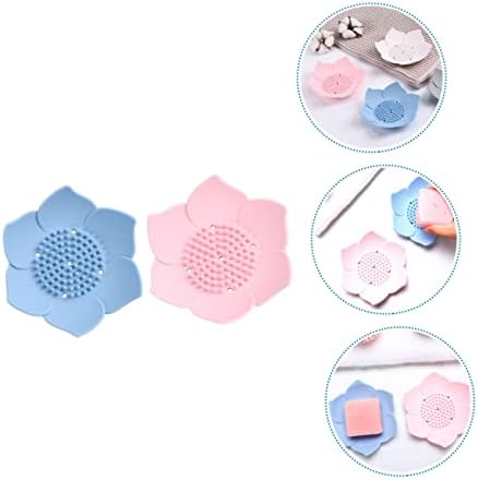 MAGICLULU 2 Pcs Silicone Soap Dish Holder for Shower Wall
