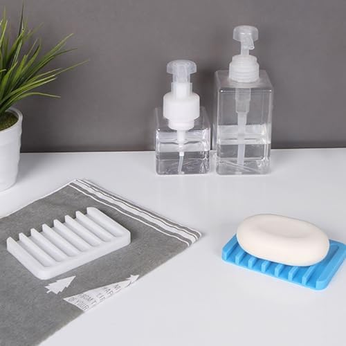 Loyliawa Silicone Soap Dish Quick Self-Draining Anti-Skid Leakproof Bath Holder