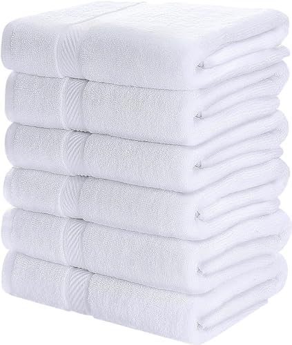 SIMPLI-MAGIC Bath Towel Set 6-Piece 24x46 White