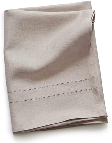 Solino Home Linen Bath Towel 30x54 Inch Light Natural Handcrafted from European Flax