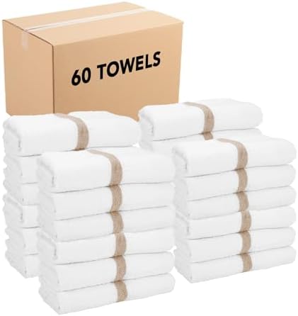 Arkwright White Bath Towel - 22 x 44 in - Pack of 6