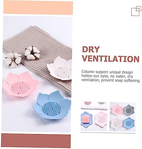 ABOOFAN 2pcs Silicone Soap Holders with Drainage