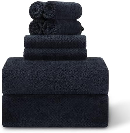Feyocn 8 Pack Towel Set Gray Oversized Bath Towels