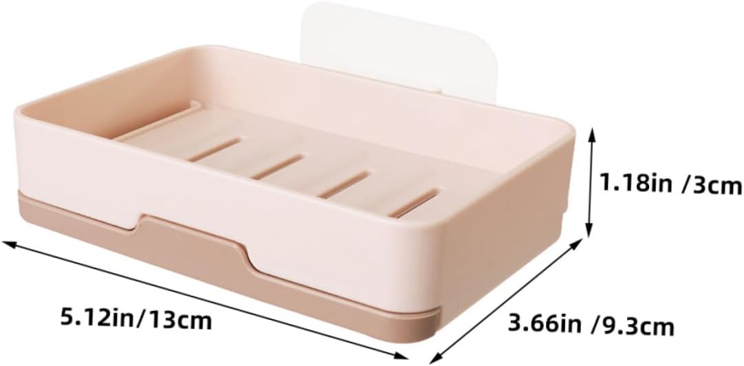 Amosfun Wall-Mounted Drain Proof Soap Dish Holder