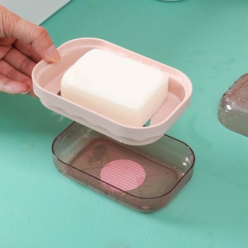 Portable Soap Case with Lid for Travel and Bathroom Use