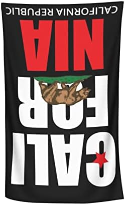 California Republic Flag Beach Towel - Soft Microfiber Packable Unisex