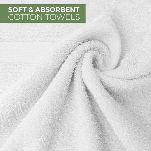 ARC HOME 100 Cotton Bath Towels Pack of 6
