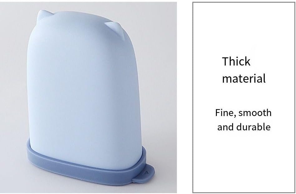Pink Silicone Portable Soap Dish Holder