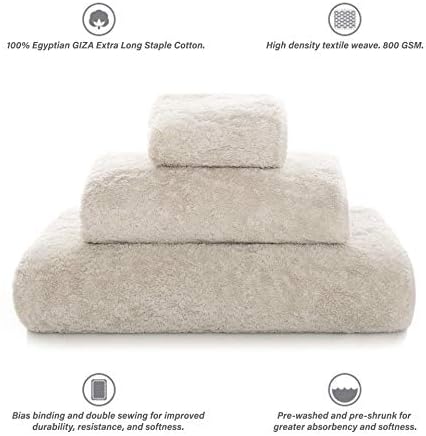 Graccioza Egoist Wash Cloth - 12x12 Inch 100 Egyptian Giza Cotton