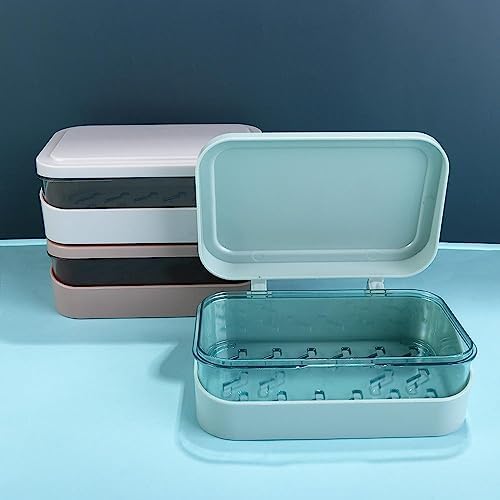 Plastic Soap Box with Lid - Pink