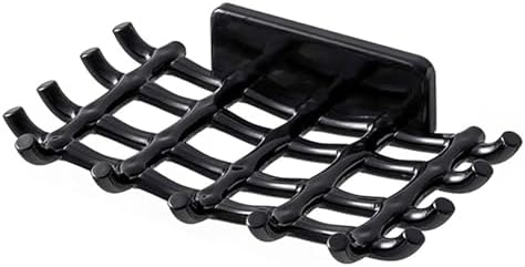 Loyliawa Soap Rack with Multi Hooks and Quick Drainage