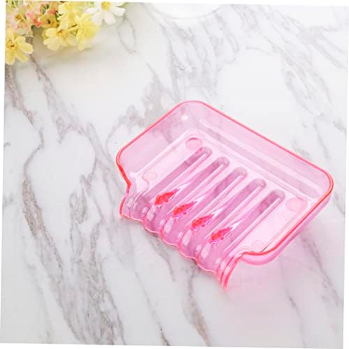 Modern Red Suction Soap Dish for Shower Wall Mount