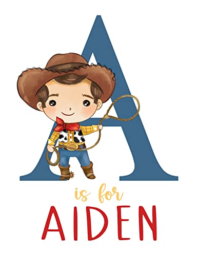 Watercolor Woody Toy Story Personalized Print 1