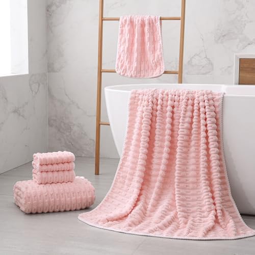 ANKING 40x80 Inch Bath Sheets Set of 6 Super Soft Quick Dry