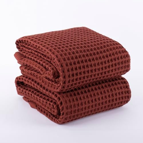 Pskl Turkish Cotton Waffle Bath Towels Pack of 2 1