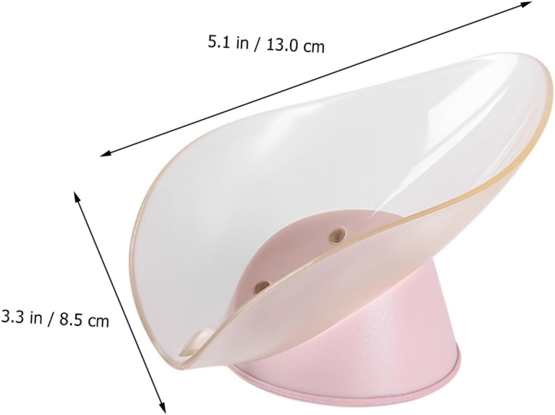 ABOOFAN Leaf Shape Soap Dish 2Pcs Creative Holder