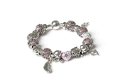 Handmade Blue Pink Baby Gift Charm Set of 3 S925 1