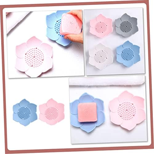 ABOOFAN 2pcs Silicone Soap Holders with Drainage
