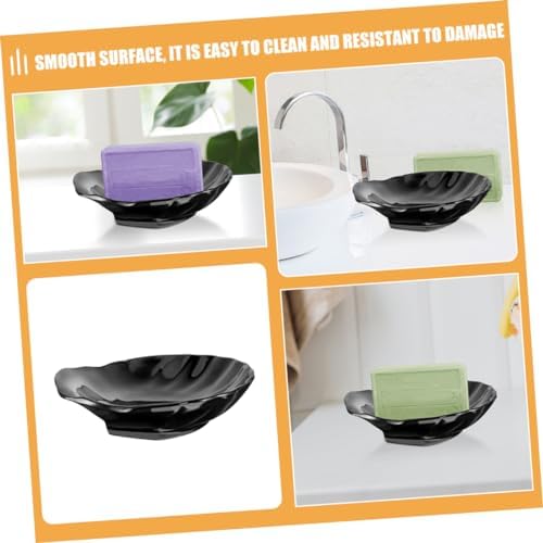 LIFKOME 2Pcs Shell Soap Dish Elegant Organizer