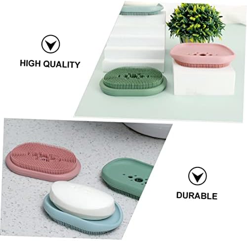 LIFKOME Draining Soap Tray with Silicone Holder