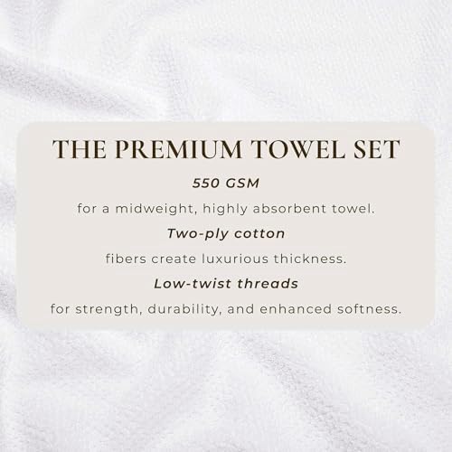 Great Bay Home White Bath Towels 4 Pack 1