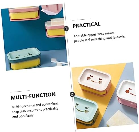 BRIGHTFUFU Double Layer Soap Holder for Bathroom and Kitchen