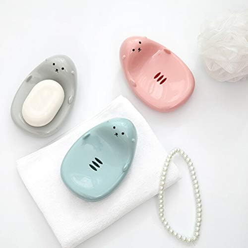 Cabilock Round Soap Dish Holder for Bathroom 1
