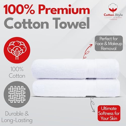 Cotton Xtyle Luxury 100 Cotton Bath Towels Pack of 2