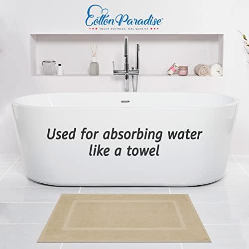 Cotton Paradise 100 Cotton Bath Mats Set of 2