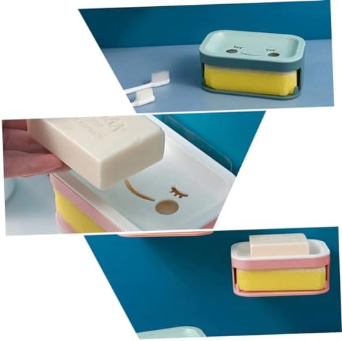 Double Layer Wall-Mounted Soap Holder for Bathroom and Kitchen