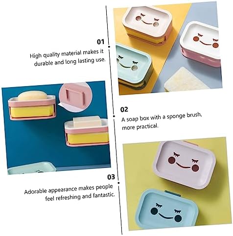 Double Layer Wall-Mounted Soap Dish with Drainage