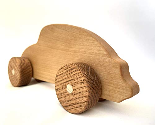 Wooden Car Toy for Toddlers Montessori Baby Shower Gift