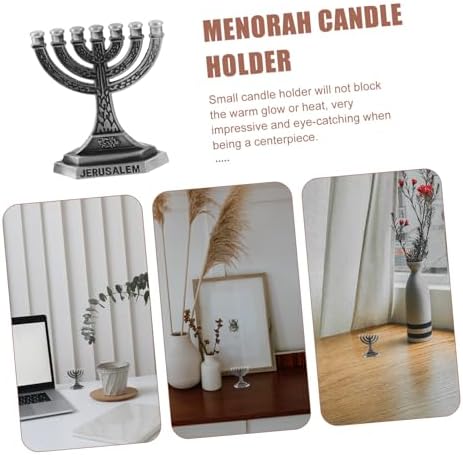Retro Zinc Alloy Candlestick Holder for Taper Candles