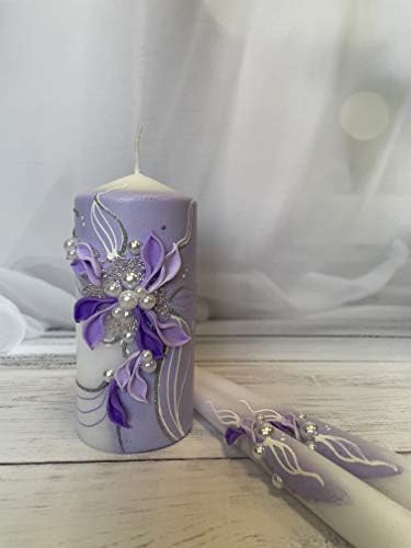 Magik Life Unity Candle Set - 6 Pillar 2 Taper Candles