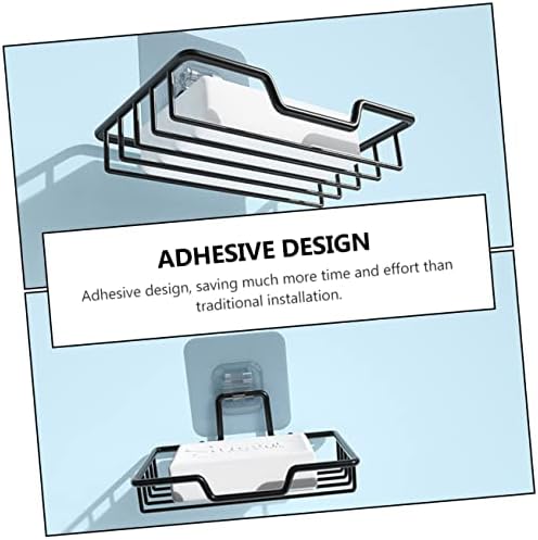 Stainless Steel Bathroom Shelf with Adhesive Mount