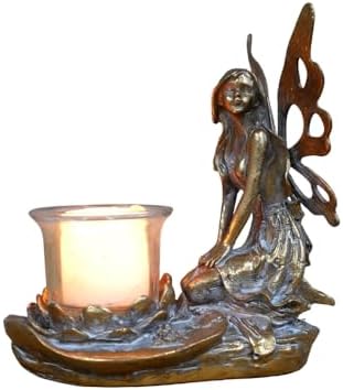 Fairy Tealight Candle Holder - Resin Figurine Decor