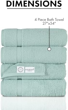 SALBAKOS Premium 4 Piece Bath Towel Set