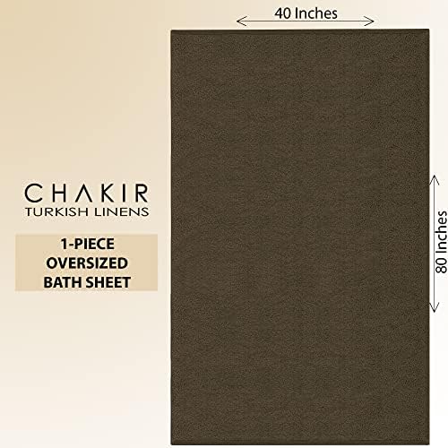 Chakir Turkish Linens Premium Cotton Bath Towel - 40 x 80 Cocoa