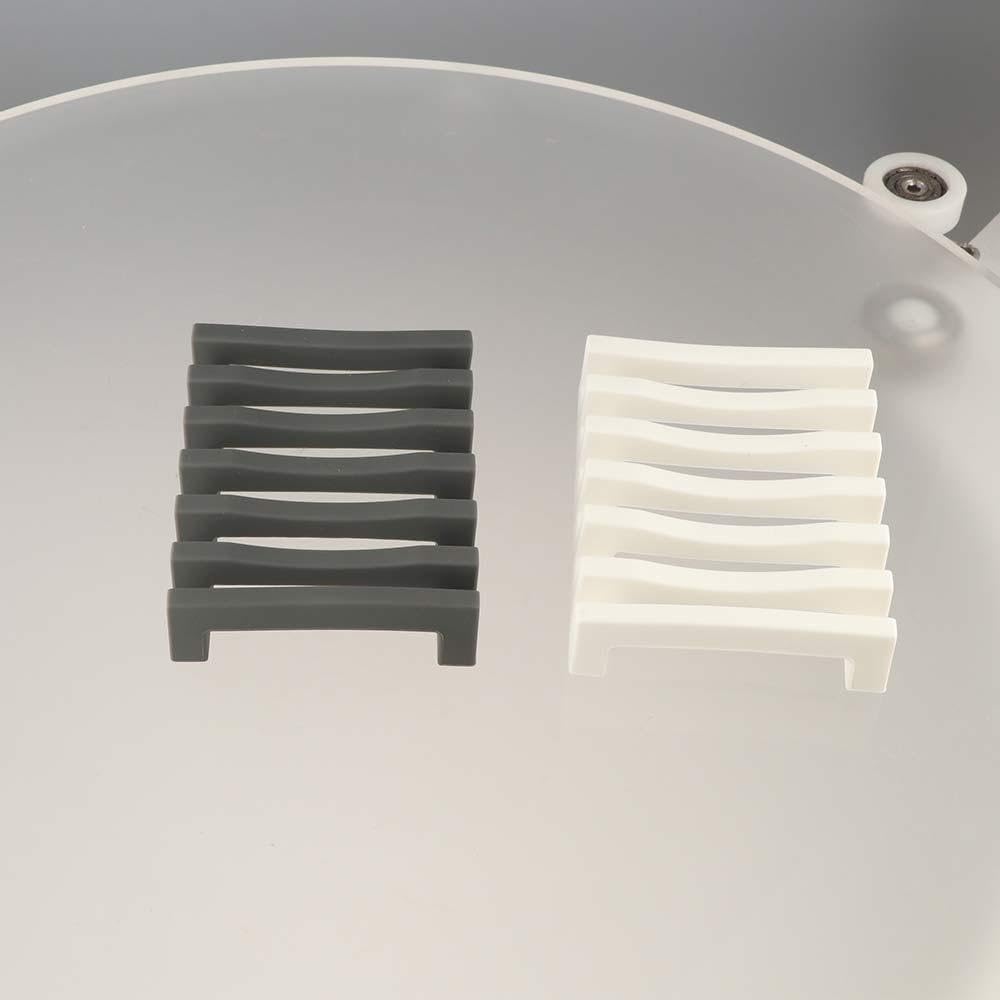 Silicone Soap Dish Holder with Non-Slip Base Black 1