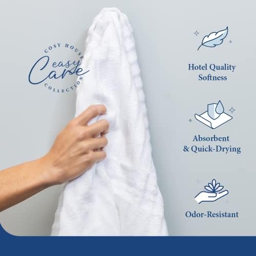 Cosy House Collection Luxury Bamboo Blend Towel Set 2 Pack