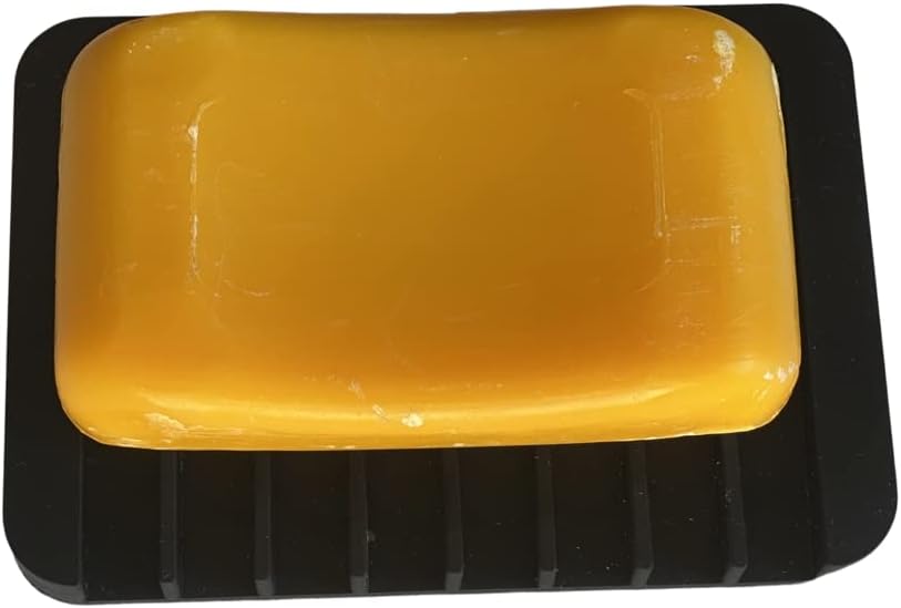 Flexible Silicone Soap Dish - Waterfall Shape Black