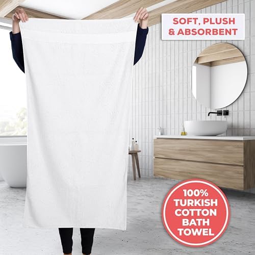 TEXTILOM 100 Turkish Cotton Bath Towel Set 2 Pcs