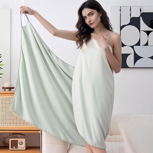 Bath Towel with Straps for Women Girls Wearable Halter Wrap