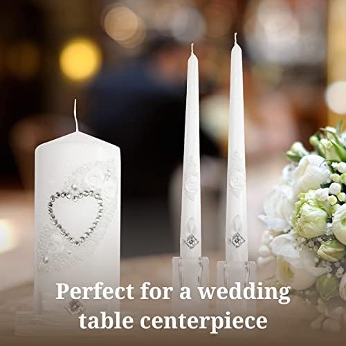 VABA Family Marriage Unity Candle Set for Wedding Ceremony