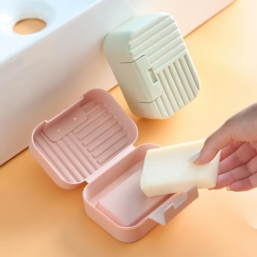 Travel Soap Case Box with Lid Portable and Leak Proof