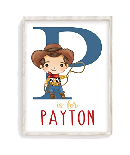 Watercolor Woody Toy Story Personalized Print 1