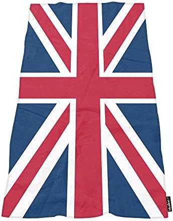 Soft Bath Towels with Union Jack Design for Home Beach Camping 1