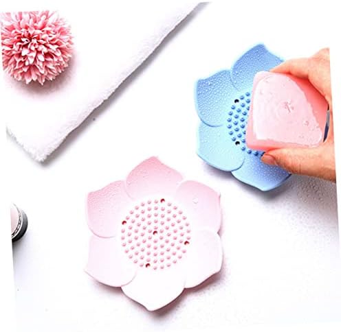 FONDOTIN 2pcs Draining Soap Dish Creative Holders for Shower Bathroom Kitchen